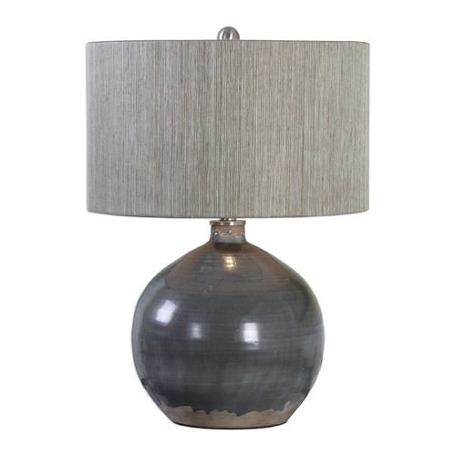 Vardenis Grey Ceramic Lamp by Uttermost Lighting