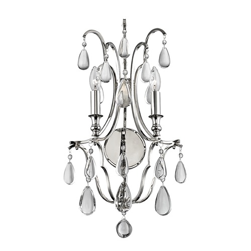 Hudson Valley Lighting Crawford Polished Nickel Sconce by Hudson Valley Lighting 9302-PN