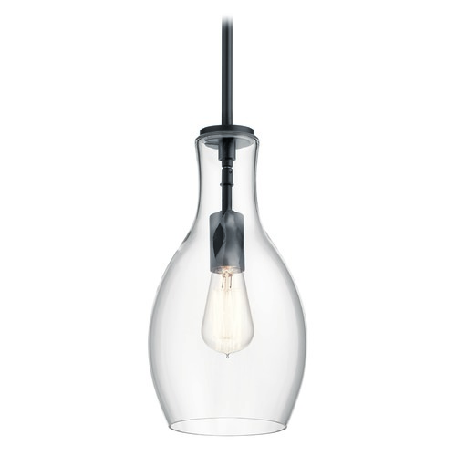 Kichler Lighting Everly 13.75-Inch High Black Pendant by Kichler Lighting 42456BK