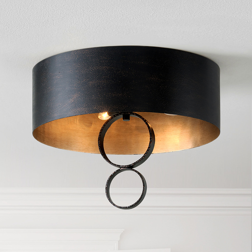 Troy Lighting Rivington Charred Copper Semi-Flush Mount by Troy Lighting C7230