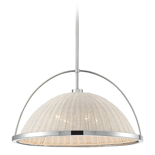Celeste 22-Inch Convertible Pendant in Chrome by Eurofase Lighting