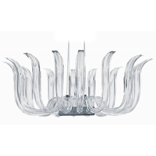 Cisne 12-Light Chandelier in Polished Nickel by Metropolitan Lighting