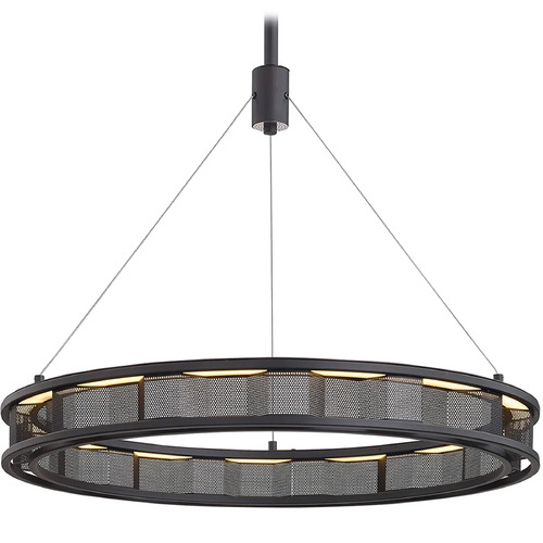 Troy Lighting Troy Lighting Fuze Soft Off Black LED Pendant Light F6863-SFB