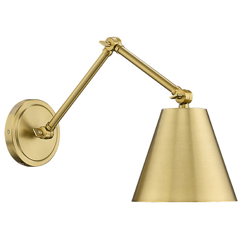 Z-Lite Regent Modern Gold Plug and Cord Wall Lamp