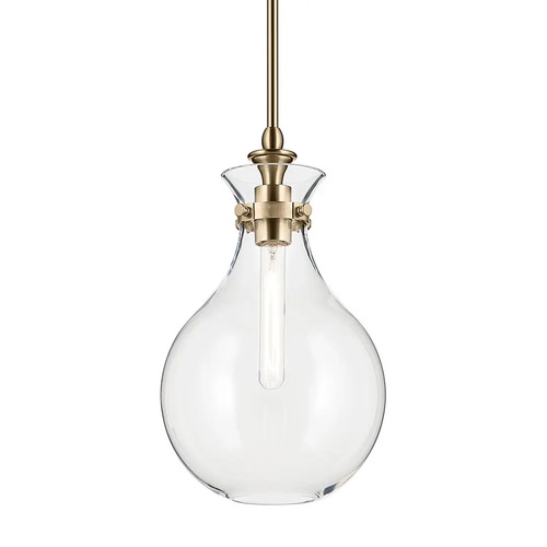 Laria 9.75-Inch Mini Pendant in Champagne Bronze by Kichler Lighting