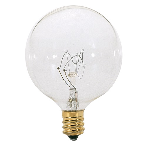 Satco Lighting Incandescent G16.5 Light Bulb Candelabra Base Dimmable S3728