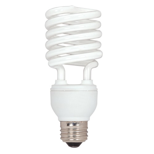 26W Mini Spiral Compact Fluorescent Bulb 5000K by Satco Lighting
