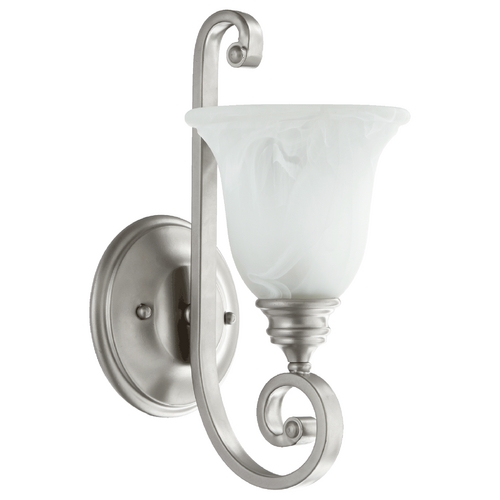 Quorum Lighting Bryant Classic Nickel Sconce by Quorum Lighting 5454-1-64