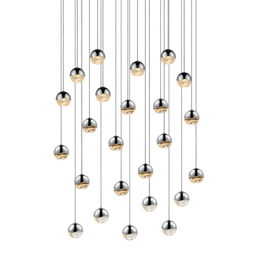 Sonneman Lighting Grapes Polished Chrome 24-Light LED Multi-Light Pendant by Sonneman Lighting 2918.01-SML