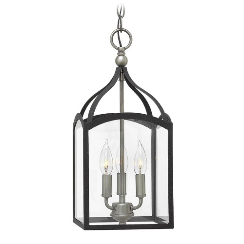 Hinkley Clarendon 8-Inch Aged Zinc Pendant by Hinkley Lighting 3413DZ