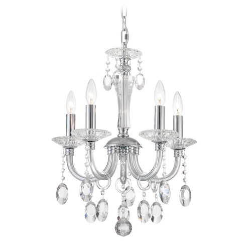 Theophilia Chrome Crystal Chandelier by Lite Source Lighting