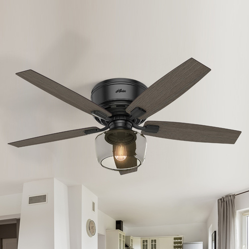 52-Inch Bennett Matte Black Ceiling Fan by Hunter Fan Company