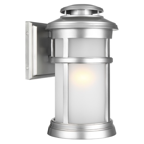 Newport Painted Brushed Steel Outdoor Wall Light by Visual Comfort Studio