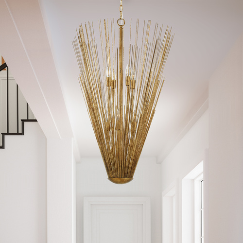 Alexa Hampton 24-Inch Helios Antique Gild Pendant by Visual Comfort Studio