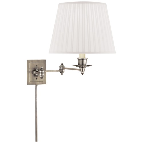 Visual Comfort Signature Collection Studio VC Triple Swing Arm Lamp in Antique Nickel by Visual Comfort Signature S2000ANS
