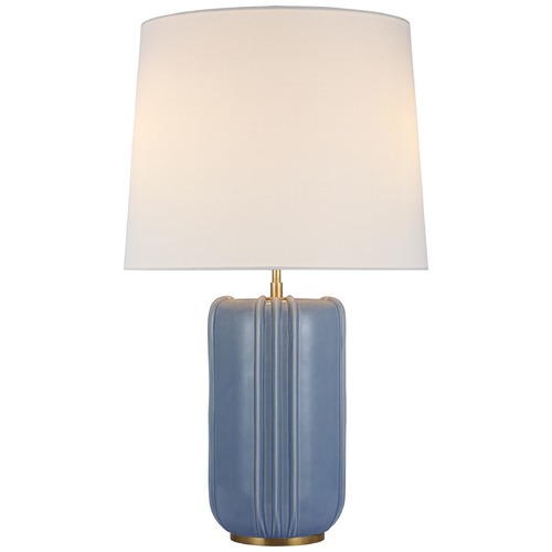 Visual Comfort Signature Collection Thomas OBrien Minx Table Lamp in Polar Blue by Visual Comfort Signature TOB3687PBCL