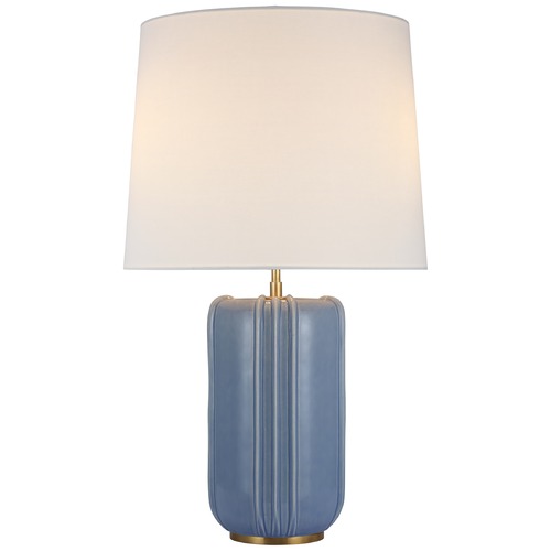 Thomas OBrien Minx Table Lamp in Polar Blue by Visual Comfort Signature