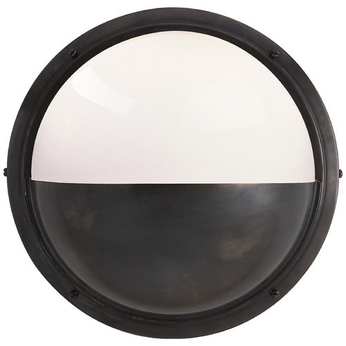 Visual Comfort Signature Collection Thomas OBrien Pelham Moon Wall Light in Bronze by Visual Comfort Signature TOB2208BZWG