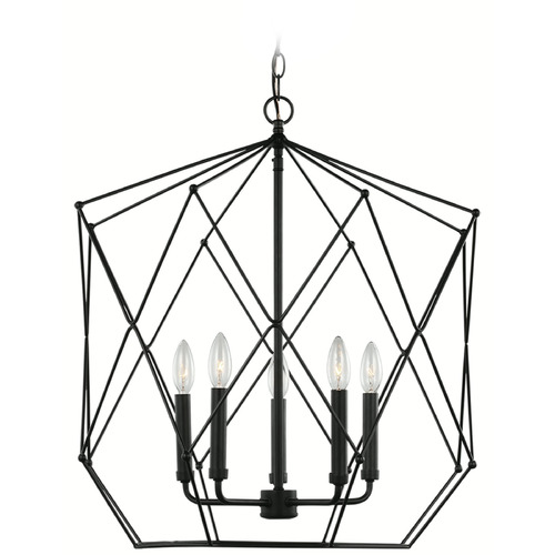 Visual Comfort Studio Collection Zarra Midnight Black Pendant Light