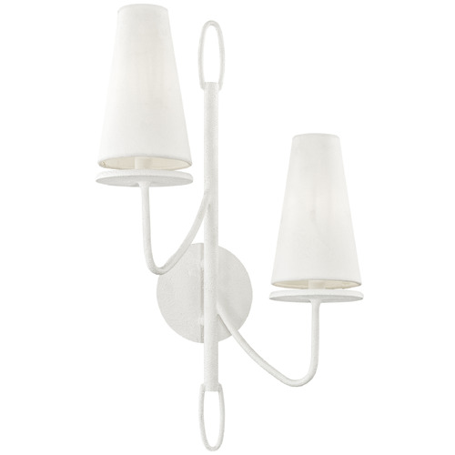 Troy Lighting Troy Lighting Marcel Gesso White Sconce B6282-GSW