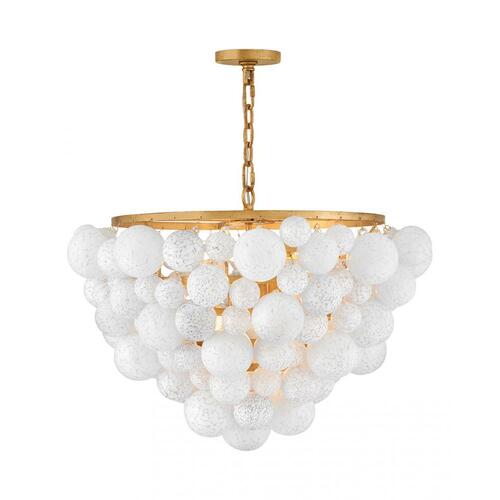 Fredrick Ramond Marabel 30.50-Inch Chandelier in Distressed Brass by Fredrick Ramond FR41565DA
