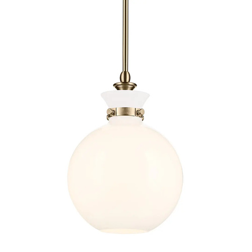 Laria 10.25-Inch Round Pendant in Champagne Bronze by Kichler Lighting