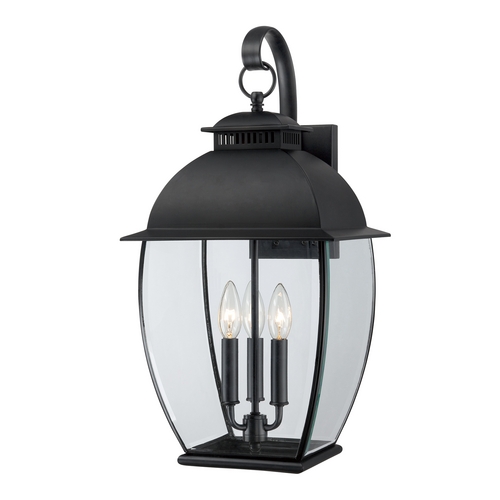 Quoizel Lighting Bain Outdoor Wall Light in Mystic Black by Quoizel Lighting BAN8411K