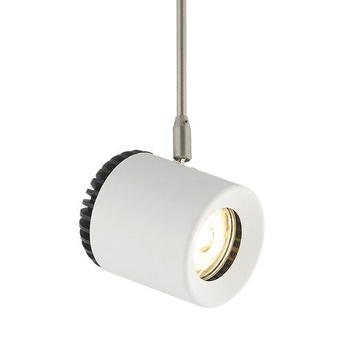 Visual Comfort Modern Collection Sean Lavin Burk 6-Inch 3500K 40-Degree LED Monopoint Track Head in White by VC Modern 700MPBRK8353506W
