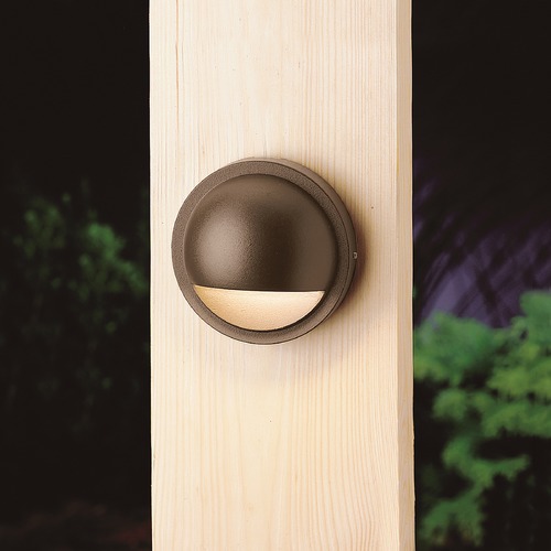 12V LED Half Moon Deck Light in Bronze 2700K by Kichler Lighting