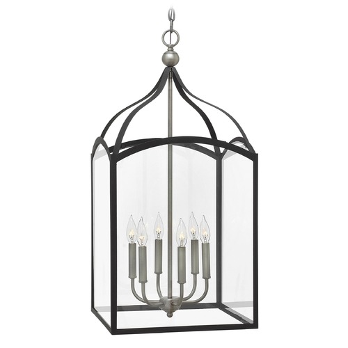 Hinkley Clarendon 16-Inch Aged Zinc Pendant by Hinkley Lighting 3414DZ