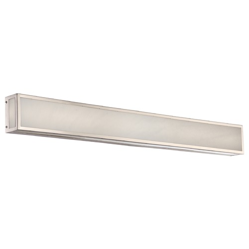 Crate Brushed Nickel LED Bathroom Light by Nuvo Lighting