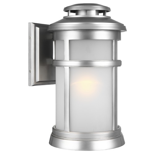 Newport Painted Brushed Steel Outdoor Wall Light by Visual Comfort Studio