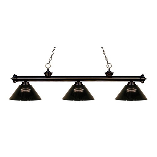 Riviera Bronze Billiard Light by Z-Lite