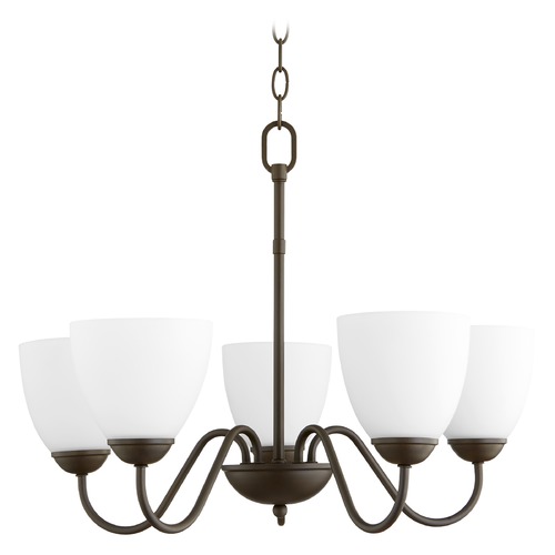 Quorum Lighting Oiled Bronze Chandelier by Quorum Lighting 6041-5-86