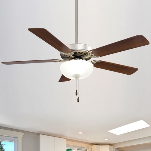 Contractor Uni-Pack 52-Inch LED Fan in Brushed Steel by Minka Aire