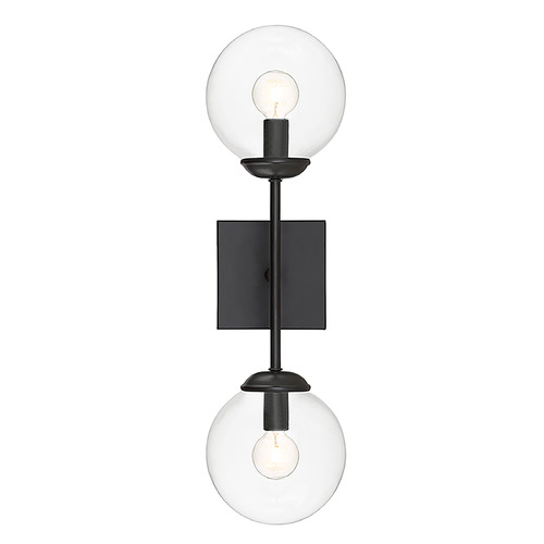 20-Inch Wall Sconce in Black by Meridian