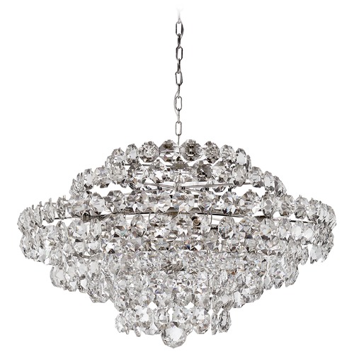 Visual Comfort Signature Collection Aerin Sanger Large Chandelier in Polished Nickel by Visual Comfort Signature ARN5120PNCG