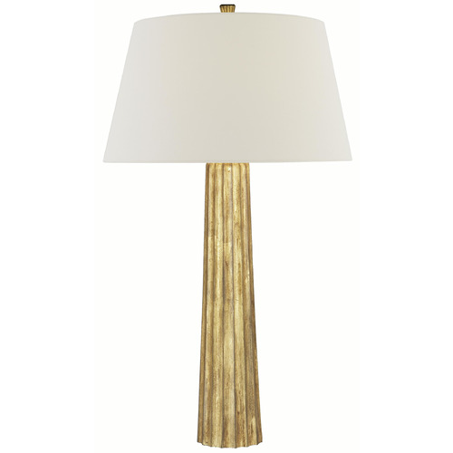 Visual Comfort Signature Collection Visual Comfort Signature Collection Fluted Spire Gilded Iron Table Lamp with Empire Shade CHA8906GI-L