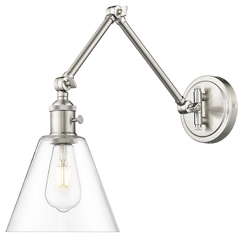 Z-Lite Gayson Brushed Nickel Plug and Cord Wall Lamp