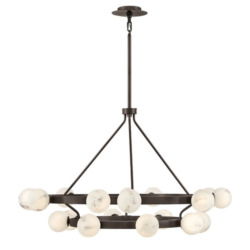 Selene Multi-Tier Chandelier in Black Oxide by Fredrick Ramond