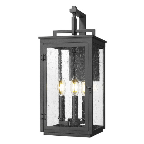 Z-Lite Z-Lite Hartwell Sand Black Outdoor Wall Light 5019M-BK