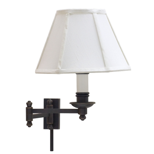 Library Swing-Arm Lamp in Oil Rubbed Bronze by House of Troy Lighting