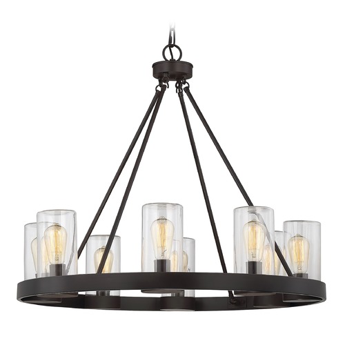 Inman English Bronze Outdoor Chandelier by Savoy House