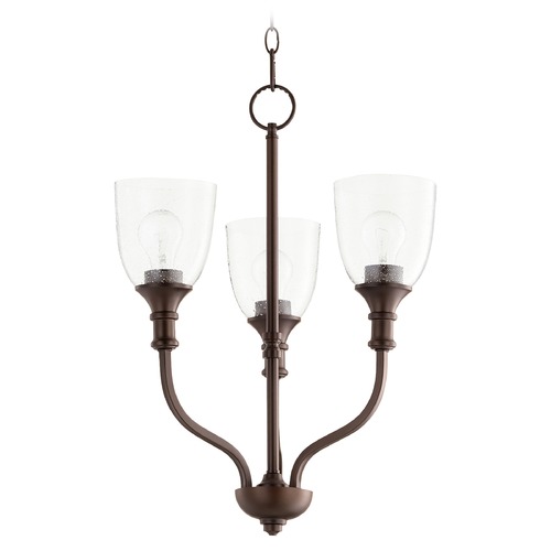 Quorum Lighting Richmond Oiled Bronze Mini-Chandelier by Quorum Lighting 6811-3-186