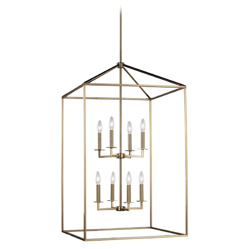 Perryton Satin Brass Pendant by Generation Lighting