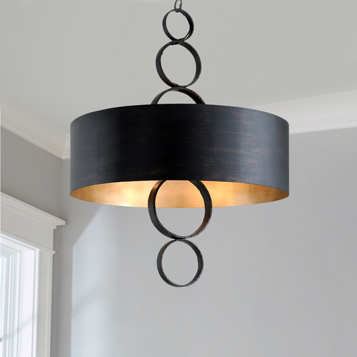 Rivington Charred Copper Pendant by Troy Lighting