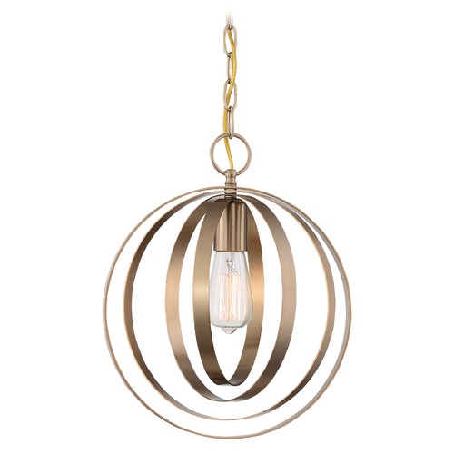 Satco Lighting Pendleton Burnished Brass Pendant by Satco Lighting 60/7056