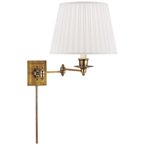 Visual Comfort Signature Collection Studio VC Triple Swing Arm Lamp in Antique Brass by Visual Comfort Signature S2000HABS