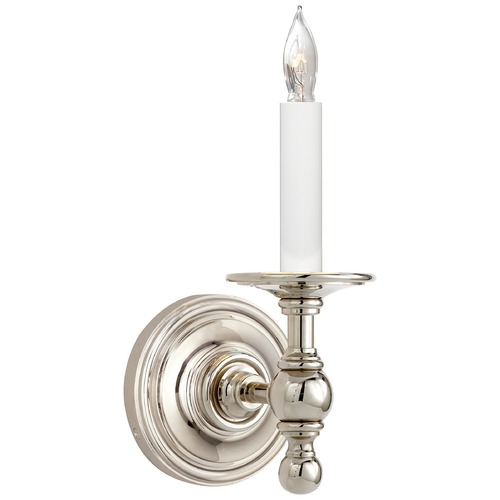 Visual Comfort Signature Collection E.F. Chapman Classic Sconce in Polished Nickel by Visual Comfort Signature SL2815PN
