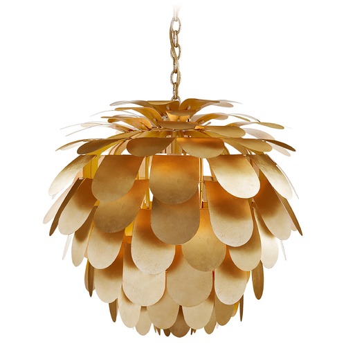 Visual Comfort Signature Collection E.F. Chapman Cynara Large Chandelier in Gild by Visual Comfort Signature CHC5157G